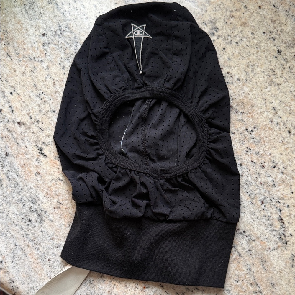 Rick Owen champion balaclava ski mask black